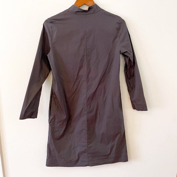 COS Grey Lapel Neck Dress, Size 6 - Picture 4 of 6